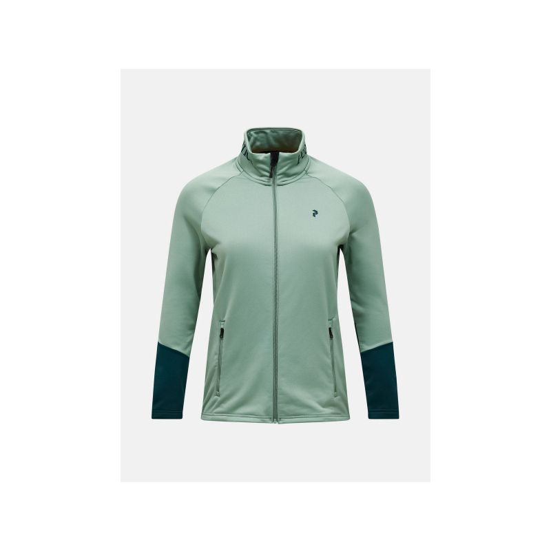 Women's PEAK PERFORMANCE W Rider Essentials Midlayer Zip Jacket Green