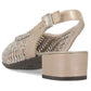 Women's metallic beige sandals Rieker 47078-90 Rieker