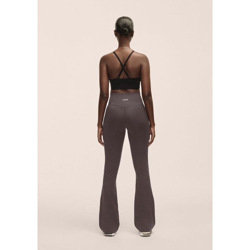 CASALL Women's Flare High Waist Pant, Gray