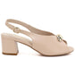 Beige Sergio Leone SK469 women's high-heeled sandals LEONE