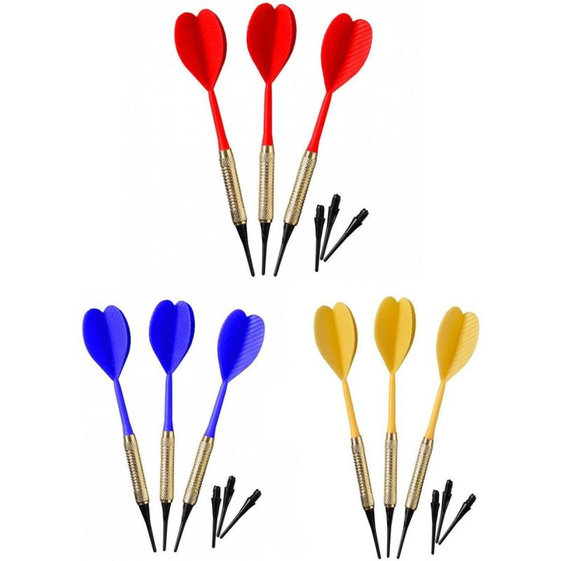 DARTS PLASTIC DARTS 3 PCS SAFE BEST SPORTING - YELLOW Sport/Sporty Towarzyskie/Dart Your Sports Performance