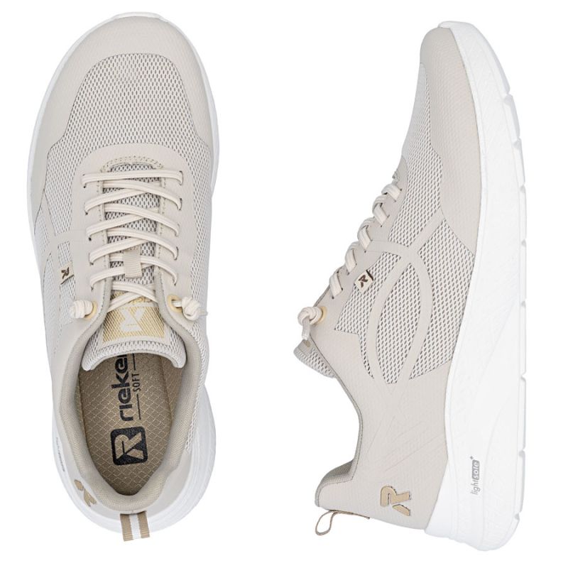 Beige women's sports shoes Rieker M8551-60 Rieker