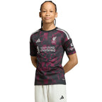 adidas Liverpool FC 26/27 Third Jersey Kids' Shirt Black and Pink KB8284