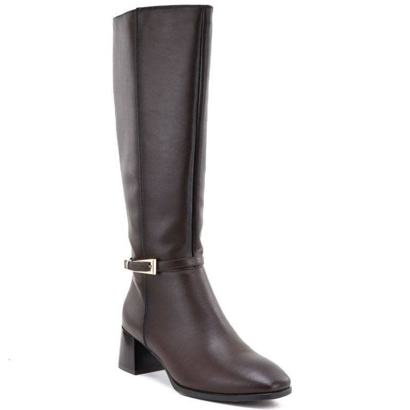 Women's brown leather high-heeled boots Sergio Leone KZ-31-S