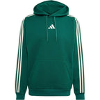 adidas Essentials 3-Stripes Fleece Hoodie men's green KZ1413