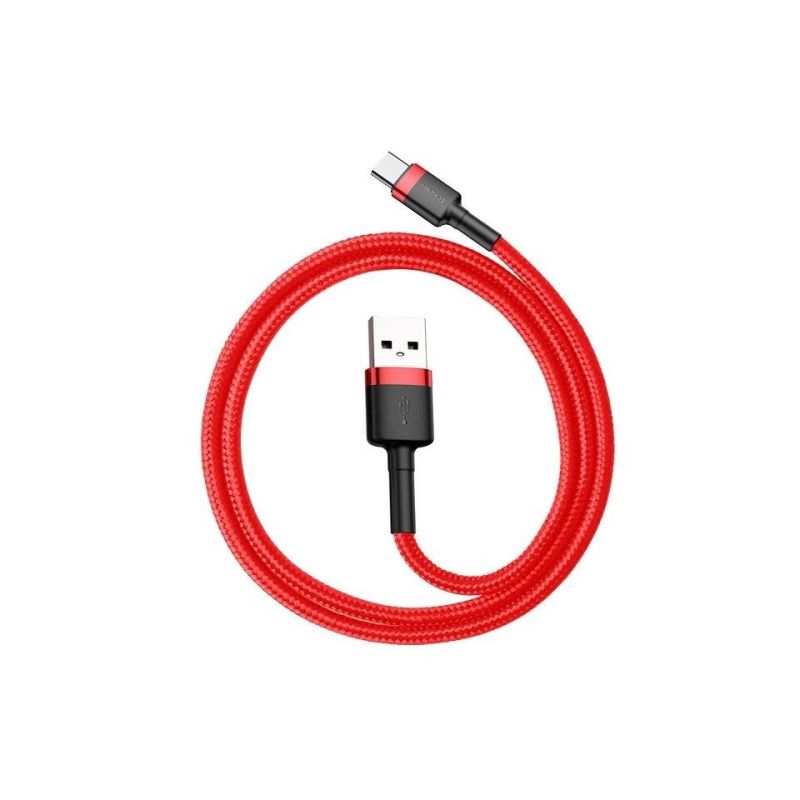 Baseus Cafule CATKLF-C09 Cable (USB 2.0 - USB Type-C; 2m; black and red) In preparation Your Sports Performance