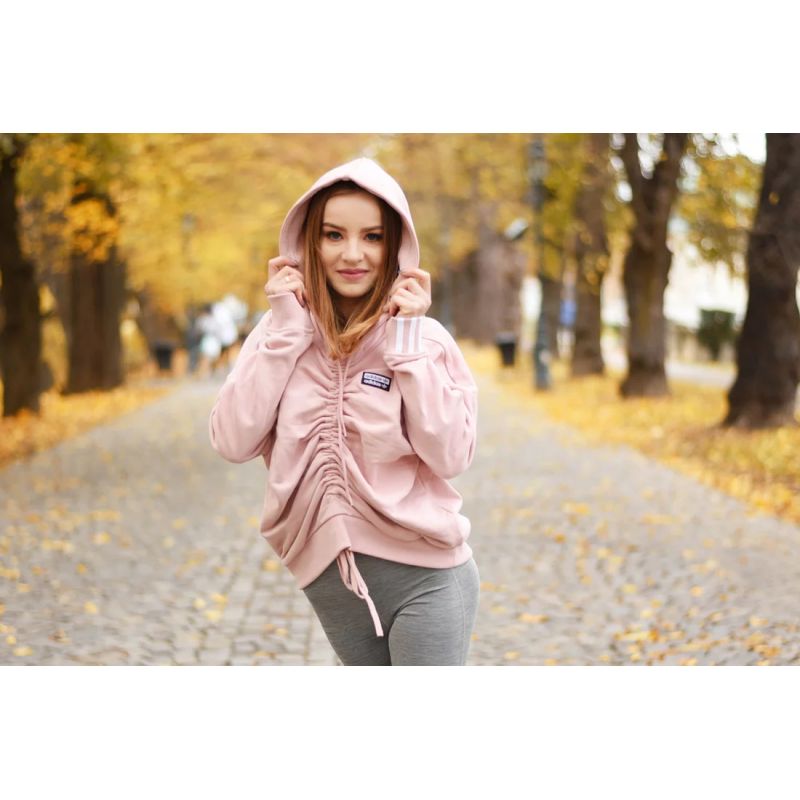 Adidas Ruched Hoodie W EC0782 Clothing/Lifestyle/adidas Adidas