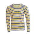 Men's Longsleeve Wood Wood Mel stripe Off sweatshirt -10235404-2323 Double A by WOOD WOOD