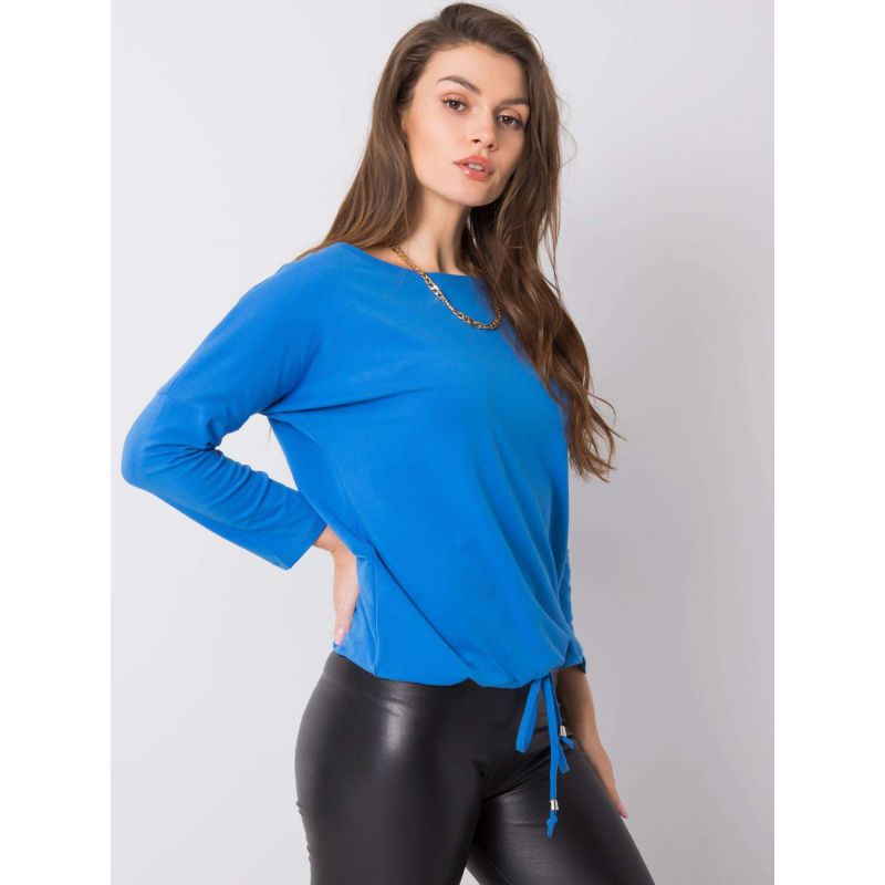 Women's cotton blouse, dark blue (RV-BZ-4691.44P) In preparation Your Sports Performance