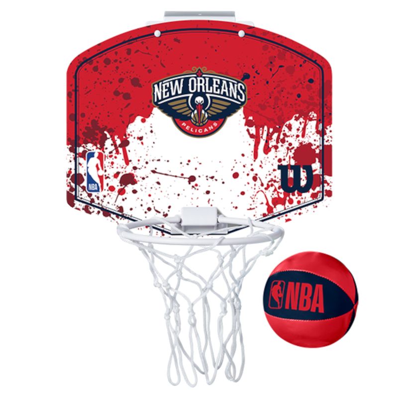 Basketball backboard Wilson NBA Team New Orleans Pelicans Mini Hoop WTBA1302NOP Accessories/Sports facilities equipment Your Sports Performance