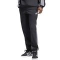 Men's adidas Essentials 3-Stripes Fleece Tapered Cuffed Pants Black KY6526