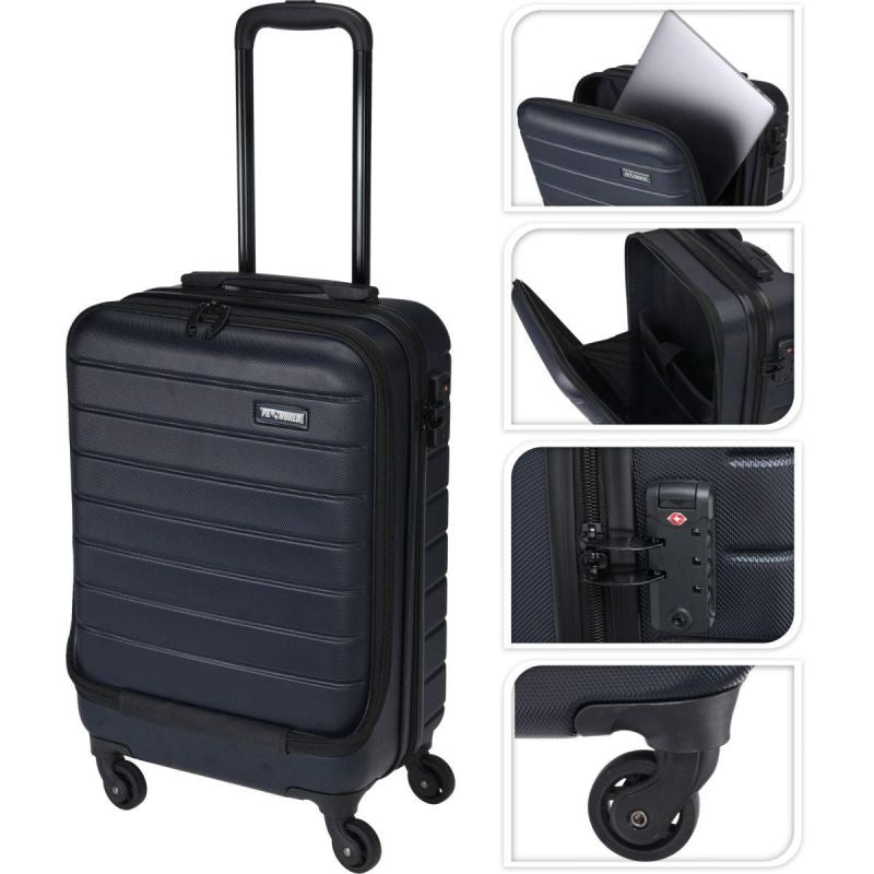 20-INCH CABIN TRAVEL CASE WITH LAPTOP COMPARTMENT PROWORLD GRAY Accessories Your Sports Performance