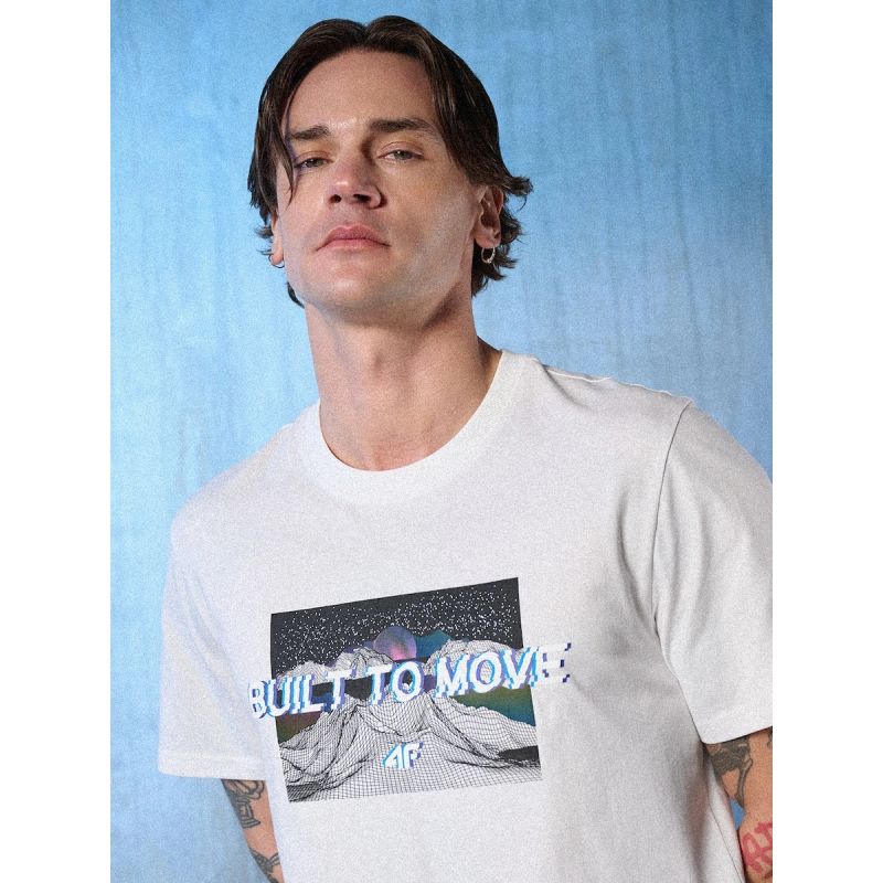 Men's regular printed T-shirt 4F 4FRSS26TTSHM3658-10S 4f
