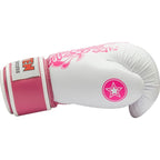 TOP TEN "Ultimate Woman" Boxing Gloves 10 oz White and Pink