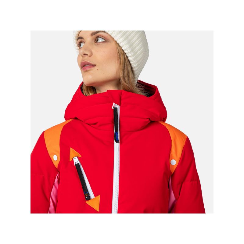 Rossignol W Pilot Down Jkt Jacket Red Rossignol