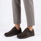 Women's brown suede sneakers Big Star TT274265 Big Star