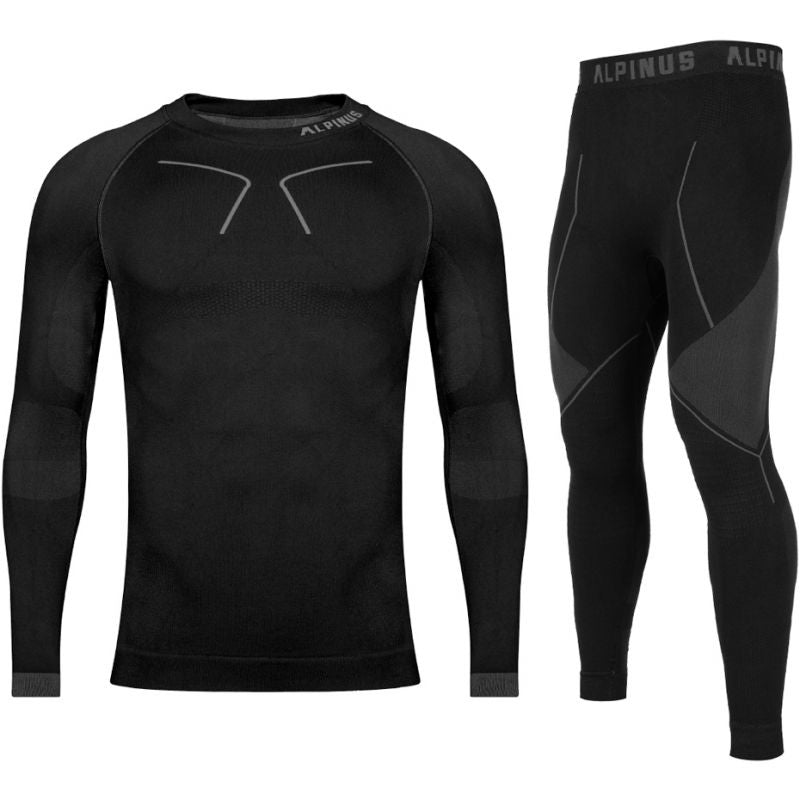 Alpinus Tactical Base Layer Set Thermoactive Underwear Black and Gray M GT43276 Clothing/Ski/Alpinus Your Sports Performance