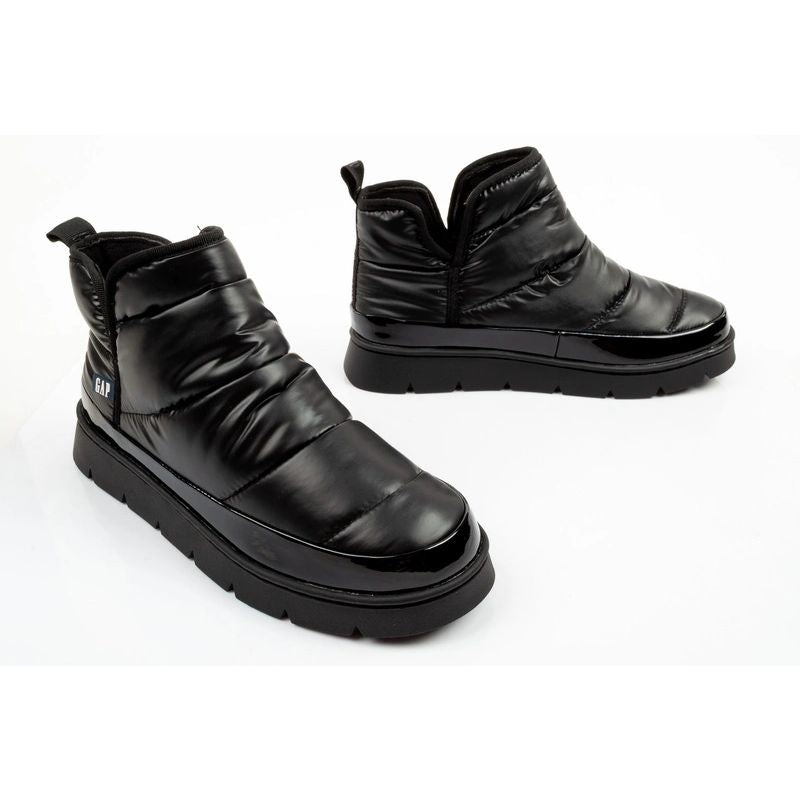 GAP Women's Shoes Alabama Winter Ankle Boots Black Slip-On