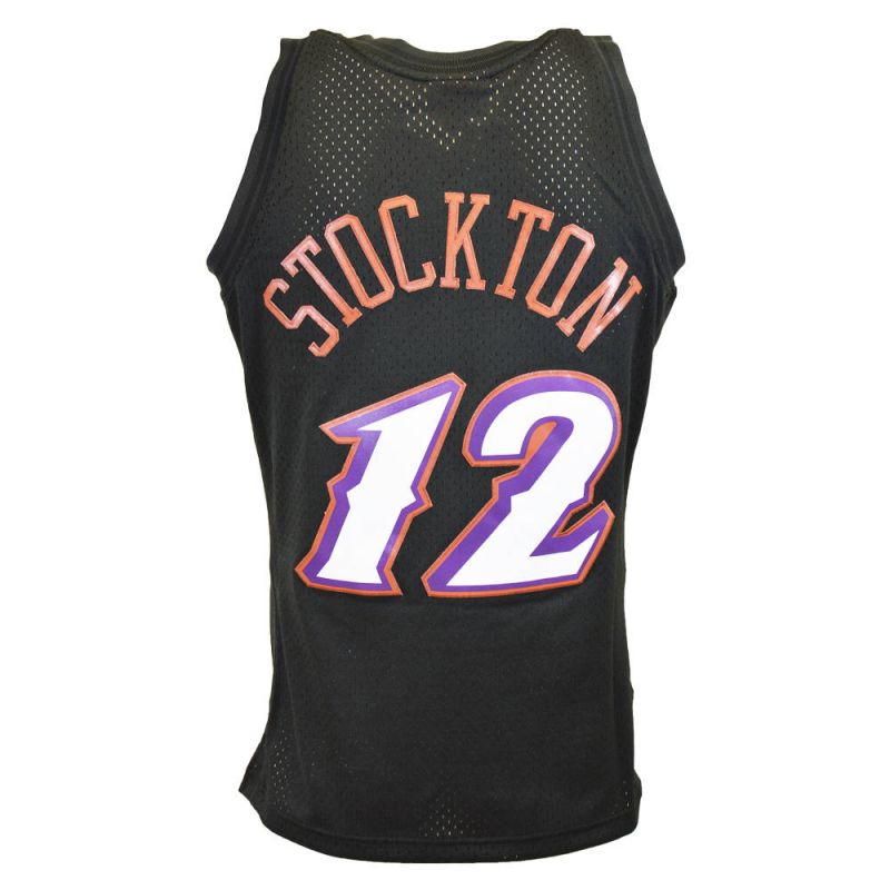 Mitchell & Ness NBA Utah Jazz John Stockton Swingman T-shirt - SMJYBW19107-UJABLCK98JST Koszulki NBA Your Sports Performance