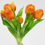 BOUQUET OF 7 ORANGE TULIPS 31 CM LIFE-LIKE SPRING DECORATION Home and Garden/Equipment Your Sports Performance