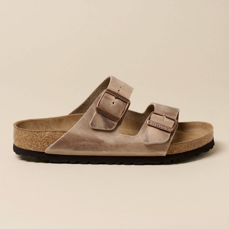 Birkenstock Arizona Soft Footbed Oiled Leather Tabacco Brown Narrow Women's/Men's Slides (0552813) Footwear/Lifestyle/Birkenstock/Klapki/chodaki Birkenstock