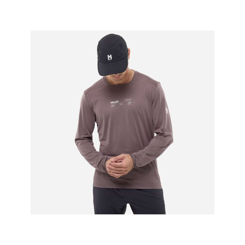 MILLET Intense Ts Ls M purple plum men's t-shirt