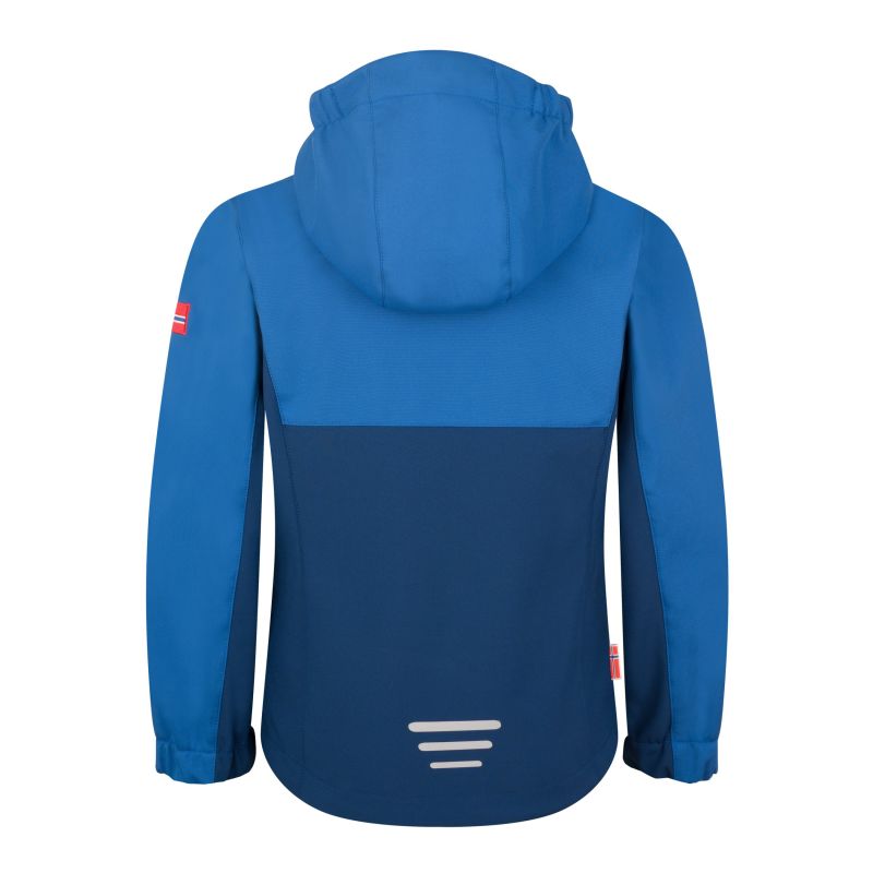 Trollkids Kristiansand Softshell Jacket Alpine Blue/Dark Indigo/Pool Blue (320-144)