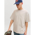 Jack&Jones men's t-shirt JJEBARRON TEE SS O-NECK NOOS 12298906 MOONBEAM Jack&Jones