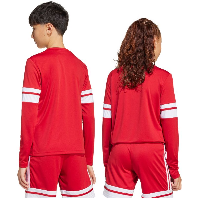 adidas Squadra 25 Long Sleeve Jersey for Kids Red and White JJ0041 In preparation Adidas