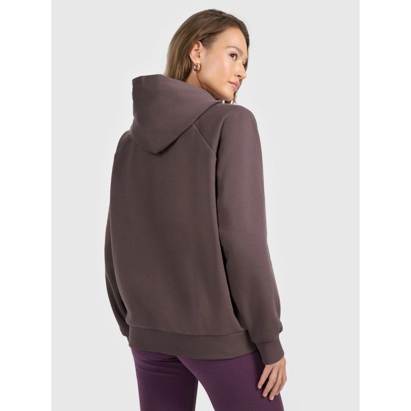 Women's sweatshirt with hood, open, 4F 4FRAW25TSWSF2775-82S 4f