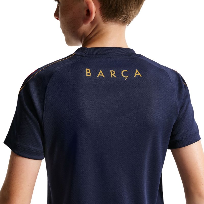 Nike FC Barcelona Strike Kids T-Shirt Navy Blue and Burgundy II3237 401