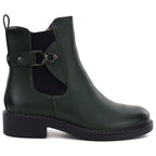 Women's ankle boots, insulated, green, M.Daszyński SA252-7