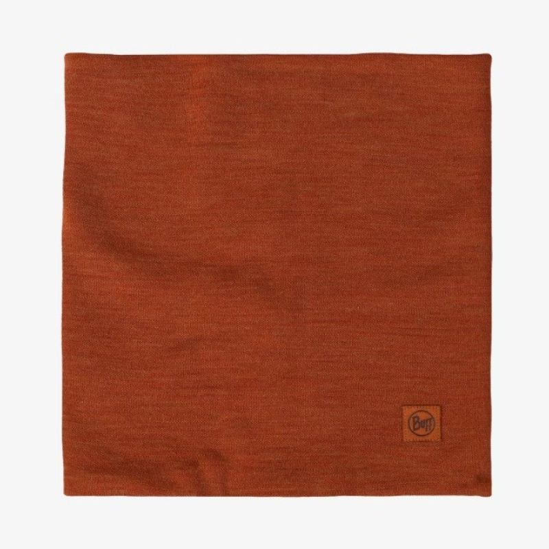 BUFF MERINO HEAVYWEIGHT NECK WARMER SOLID CINNAMON bandana Odzież militarna/Chusty, arafatki, kominy Your Sports Performance