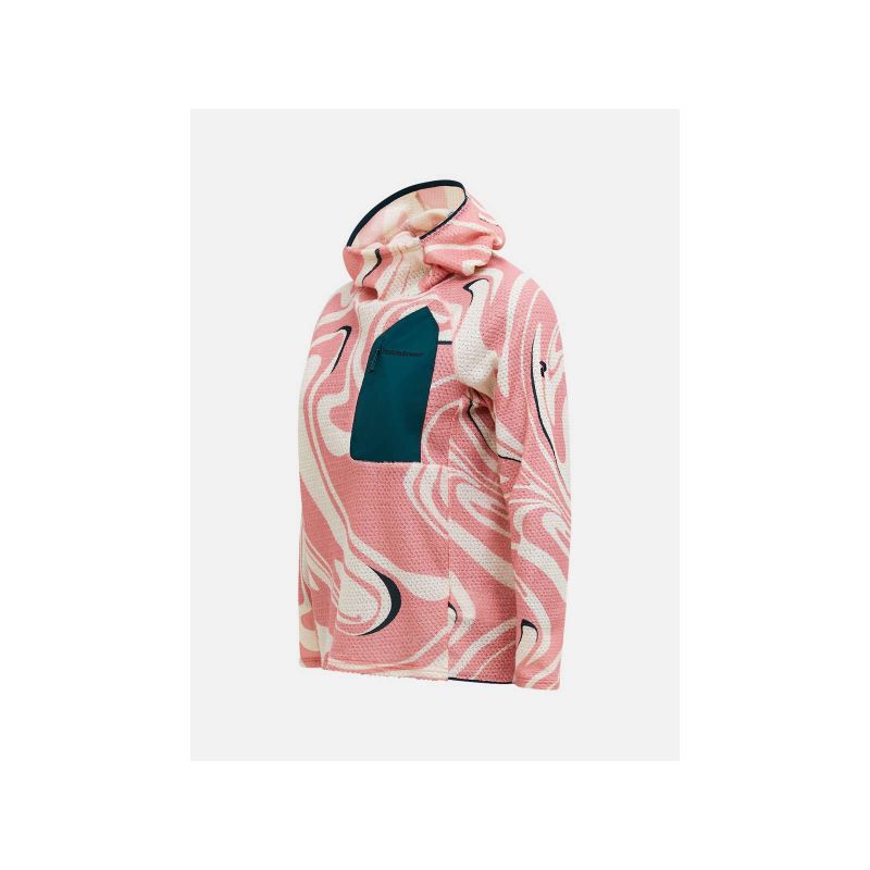 Women's PEAK PERFORMANCE W Freelight Aop Polartec Alpha Hood Pink