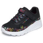 Skechers youth sneakers UNO LITE HEART CRAZE 314091L BKMT Skechers