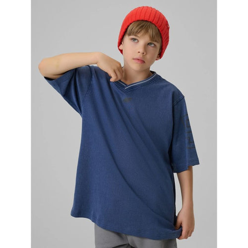 Boy's loose T-shirt with print 4F 4FJRSS26TTSHM3467-31S 4f