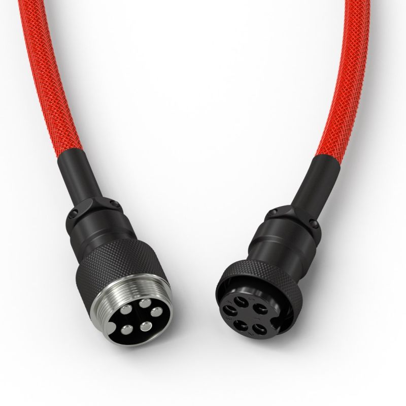 Glorious Gaming GLO-KB-ACC-CBL-COIL-CRED Keyboard/Mouse Cable Red 1.4m Kable i adaptery/Kable USB Your Sports Performance