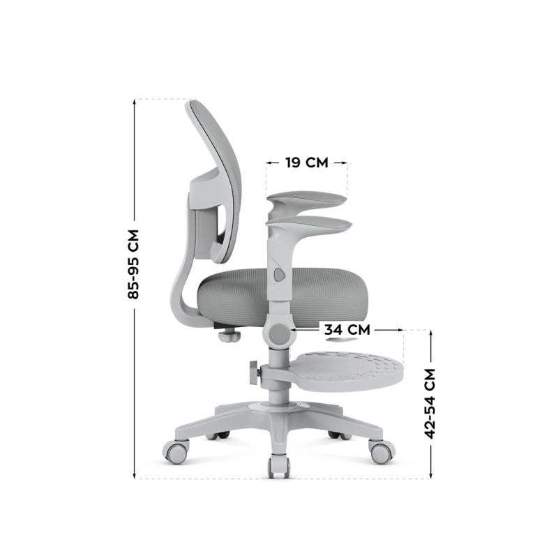 Junior 5.0 Gray Swivel Chair Fotele/Fotele biurowe Your Sports Performance