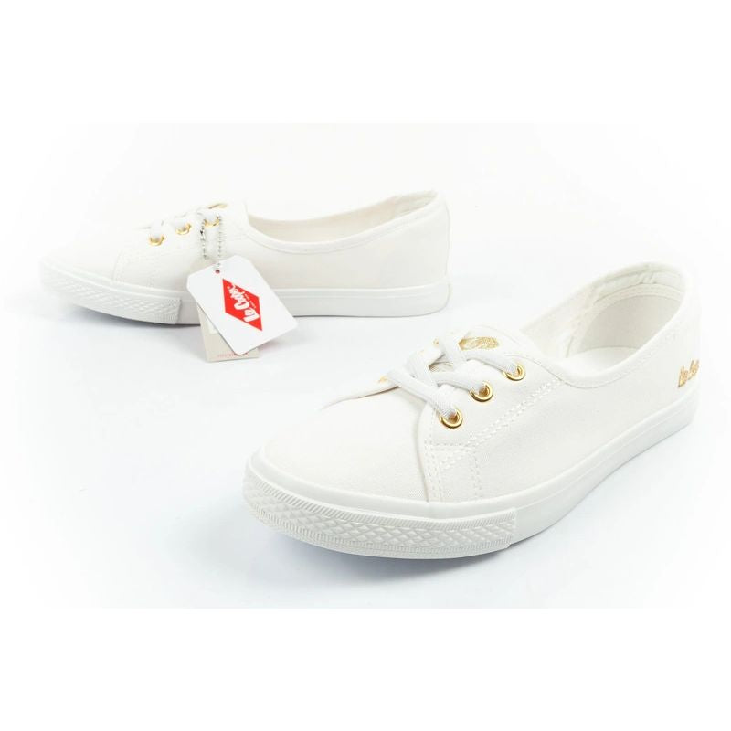 Lee Cooper shoes women's sneakers sporty white slip-on ballet flats