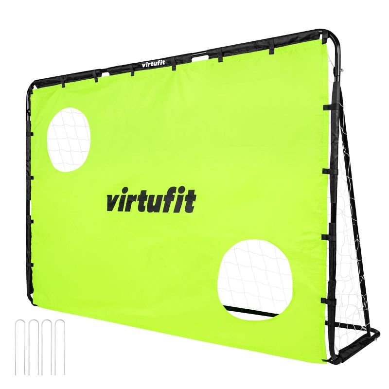 VIRTUFIT FOOTBALL GOAL WITH SHOOTING MAT - 215 X 150 CM In preparation Your Sports Performance