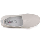 Women's beige leather slip-on shoes S.Barski LR61-7051 To be categorized Your Sports Performance