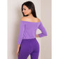 Purple off-the-shoulder blouse (RV-BZ-4692.11) In preparation Your Sports Performance