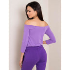 Purple off-the-shoulder blouse (RV-BZ-4692.11) In preparation Your Sports Performance