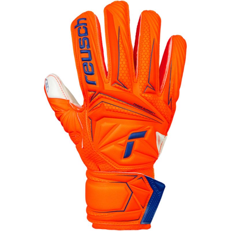 Reusch Attrakt Solid Finger Support Junior Gloves 56 72 510 2290 Reusch
