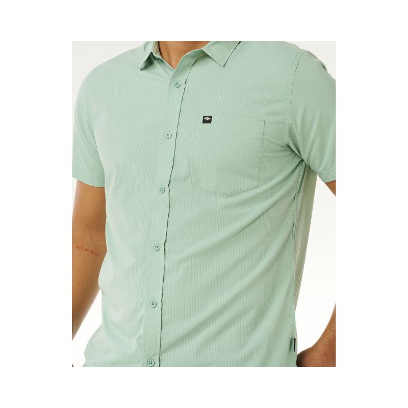 Men's RIP CURL Vaporcool Aerotech S/S Shirt Green