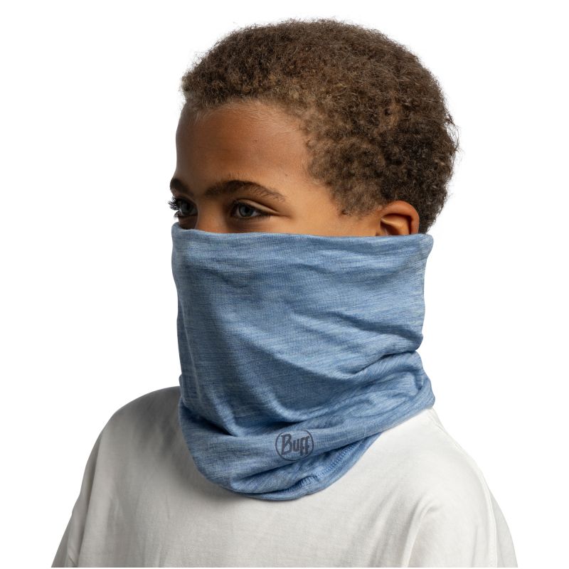 BUFF MERINO LIGHTWEIGHT SOLID LAKE BLUE Kids’ Bandana