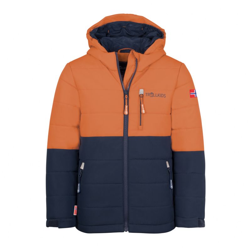Trollkids Kids Hemsedal Snow Jacket XT winter waterproof orange (513-176) In preparation Your Sports Performance