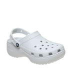 Crocs Classic Platform Women's Clogs Off-White 206750 1NK