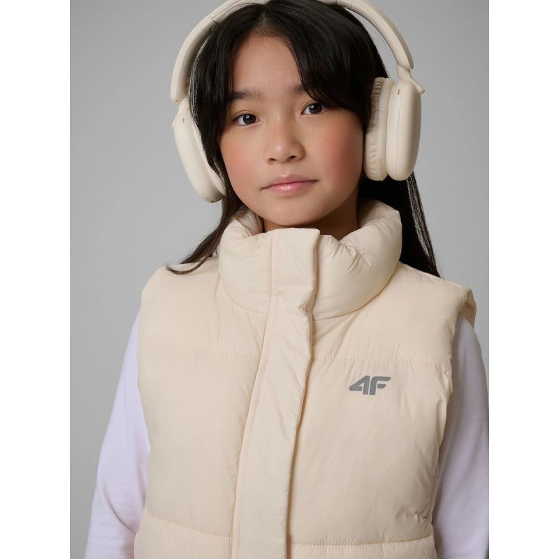 Girls' vest with synthetic filling 4F 4FJWSS26TVJAF312-12S 4f