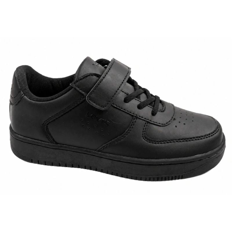 Levi's Union SE black youth sports shoes with velcro